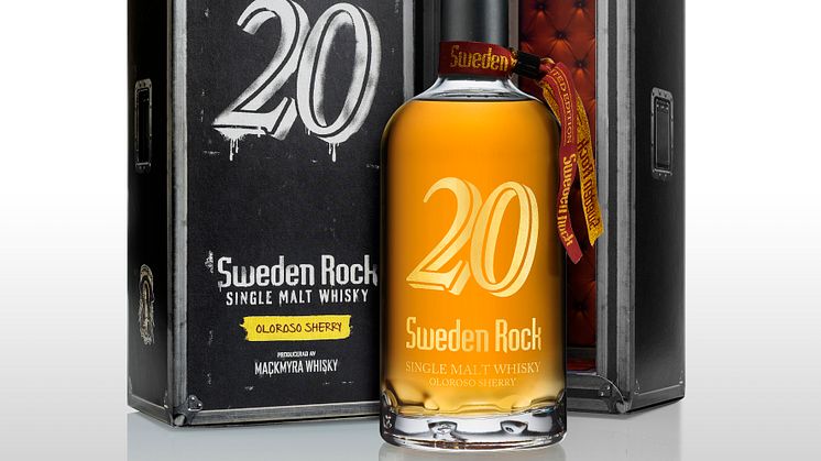 Sweden Rock Festival lanserar elegant whisky i unik förpackning