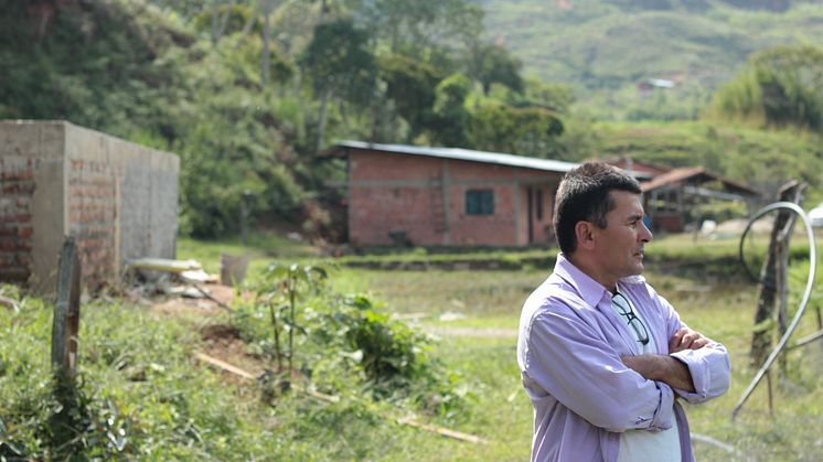 Wilson Ramirez är medlem i We Effects samarbetsorganisation ECOMUN i Cauca-regionen. 