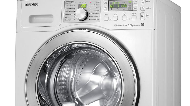 Tvätt med Eco Bubble sparar 70 procent energi