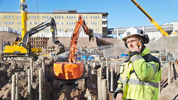 Sh bygg i Uppsala utför finplanering på J-huset vid Akademiska sjukhuset