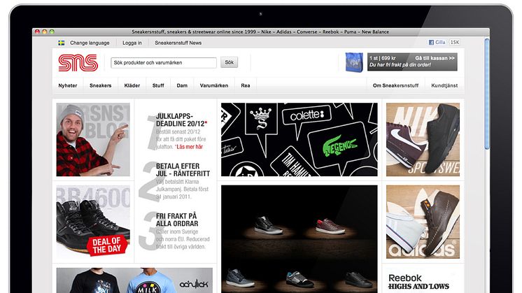 Sneakersnstuff firar elva år på nätet med ny webbshop  
