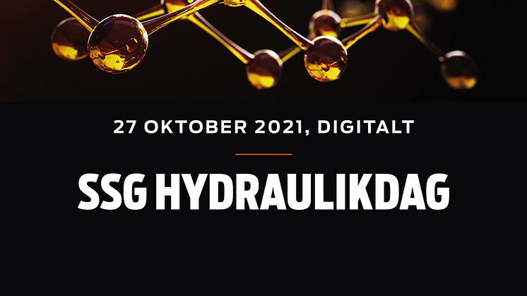 Den 27 oktober bjuder vi in till en digital konferens – SSG Hydraulikdag 2021