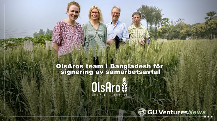 OlsAros team i Bangladesh för signering av samarbetsavtal