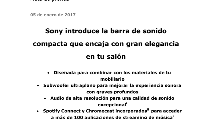 Sony presenta la barra de sonido compacta que encaja con gran elegancia en tu salón