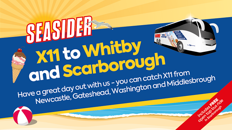 Go North East’s Seasider express service to Whitby and Scarborough returns