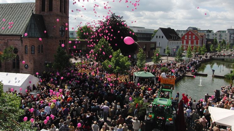 Fliegende Luftballons am DAY OF SONG in Dorsten © RTG/Kuballa