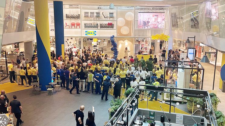 Historisk öppning av IKEAs första svenska cityvaruhus