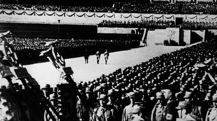 Bild ur filmen: Viljans triumf av Leni Riefenstahl, Tyskland 1934. Foto: Everett Collection/TT 