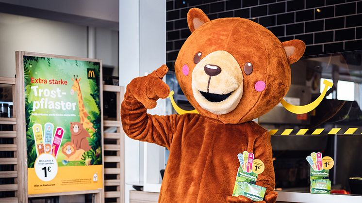 McDonald’s zeigt soziales Engagement mit einem bärenstarken Comeback der „Trostpflaster“ Charity-Aktion