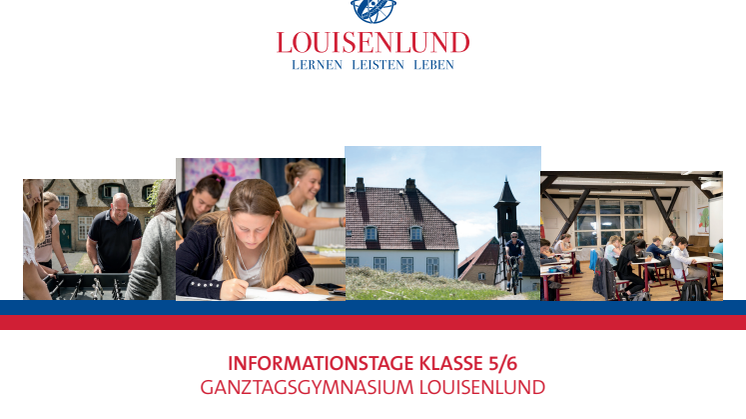 Einladungskarte Informationstage Klasse 5/6 Ganztagsgymnasium Louisenlund