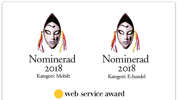 NetOnNet är tvåfaldigt nominerad i Web Service Award 2018