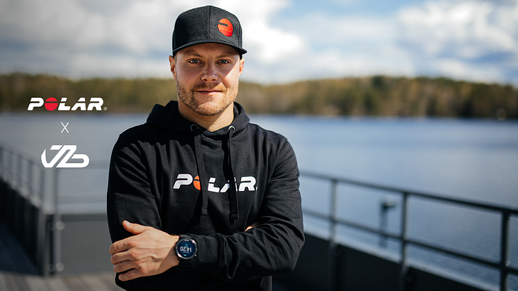 Polar on solminut maailmanlaajuisen yhteistyösopimuksen kilpakuljettaja Valtteri Bottaksen kanssa