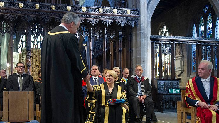 Cathedral welcome for Northumbria’s new Chancellor