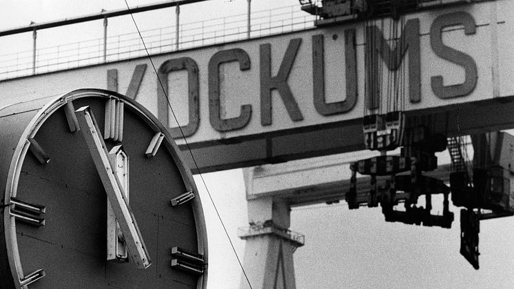 Kockumskranen 1986. Foto: Torbjörn Carlson/Bilder i Syd