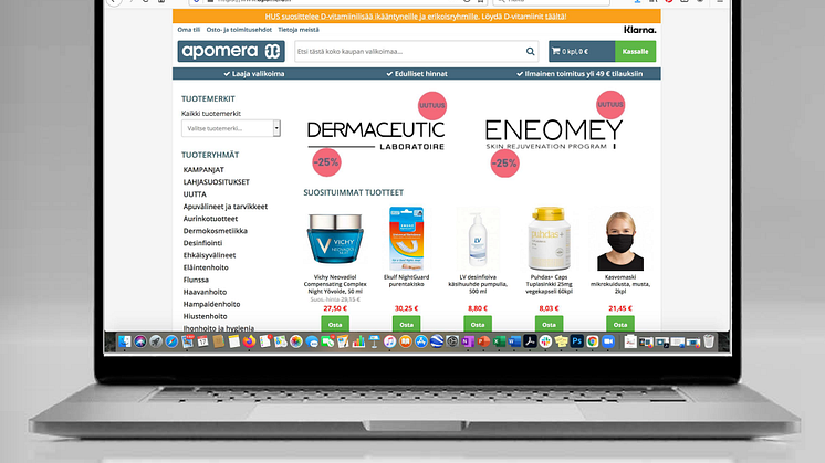 Apomera.fi:llä nyt myynnissä Dermaceutic- ja Eneomey -tuotemerkit!