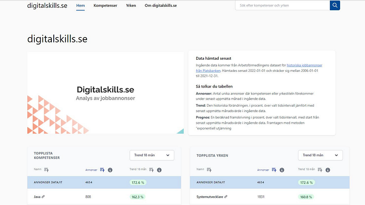 Nu lanseras digitalskills.se – ett verktyg för att analysera digitala kompetensbehov