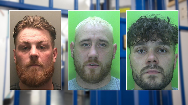 Trio of burglars jailed after being caught on crime spree