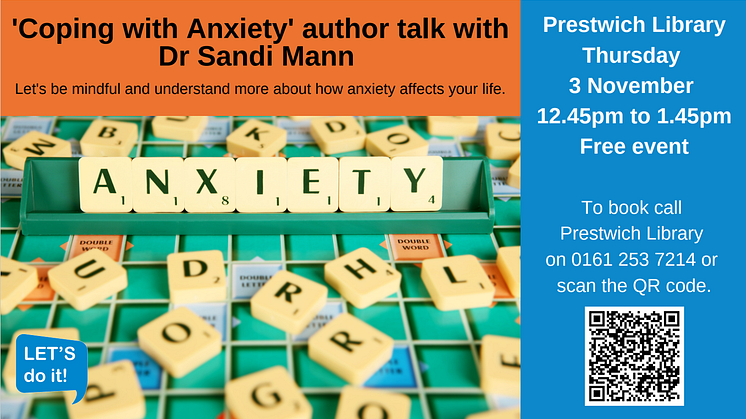 Author talk Dr Sandi Mann - Coping with Anxiety - GP Screens