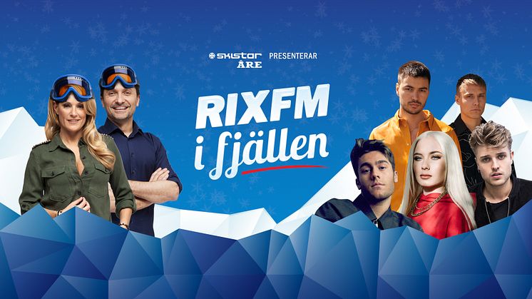 April i Åre inleds tillsammans med RIX FM – skidfest med Sveriges artistelit