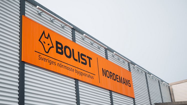 BOLIST Nordemans med byggvaruhus i Bredbyn och Örnsköldsvik är först ut med konceptet.