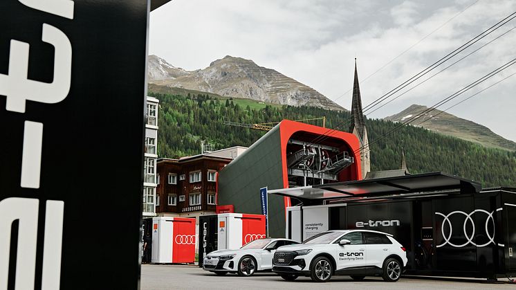 Audi leverer elbiler og chargin hubs ved WEF i Davos