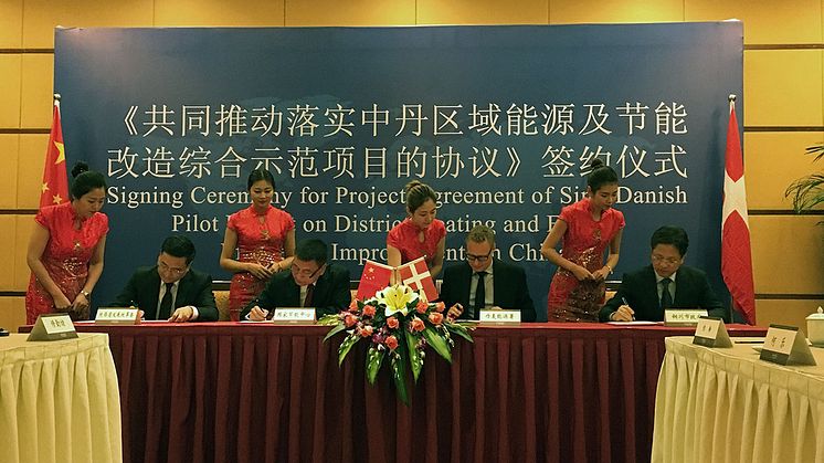 Signing of the Sino-Danish Pilot Project Agreement aims to improve District Heating and Energy Efficiency in China