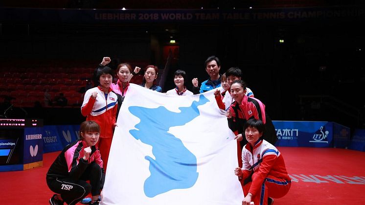 The unified korean team in Halmstad.