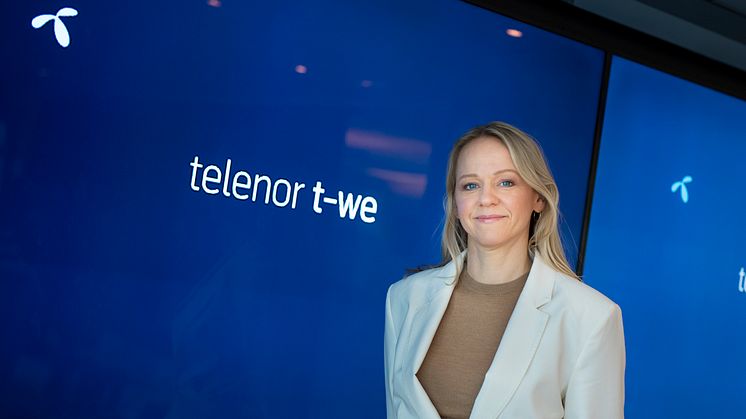 Camilla Amundsen, leder for bredbånd og TV i Telenor. Foto: Martin Fjellanger.