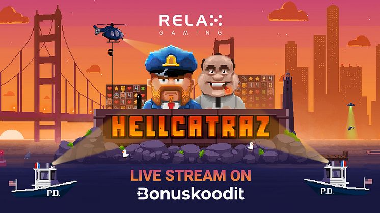 Bonuskoodit.com osallistuu Relax Gaming -pelistudion uusimman Hellcatraz-pelin julkaisuun