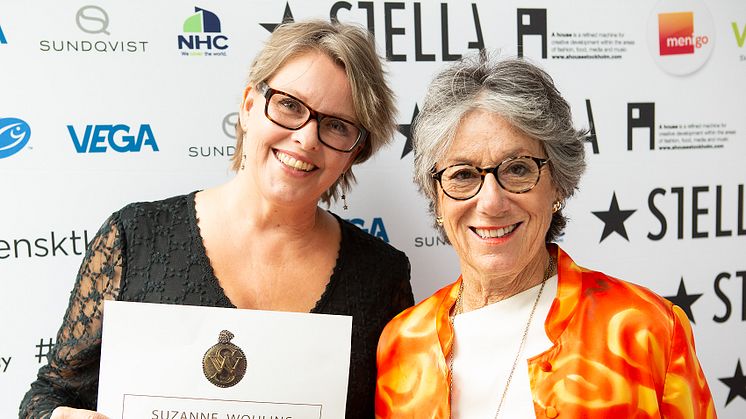 Pernilla Elmqvist, pristagare 2019/20 och Suzanne Wohlin, grundare av Suzanne Wohlin stipendiet.
