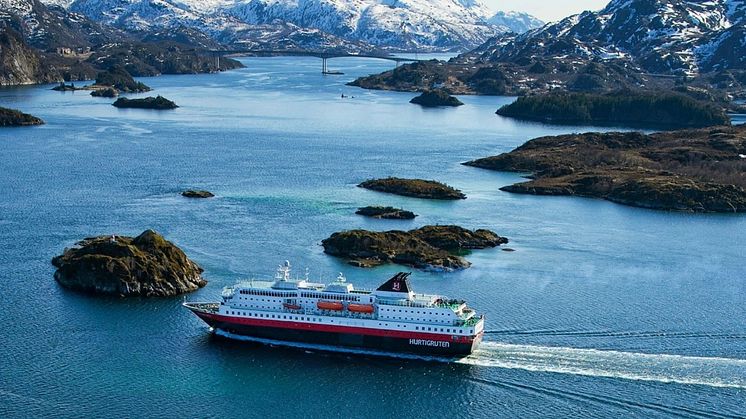 Kongsberg Maritime helped convert Hurtigruten’s MS Richard With to hybrid operations