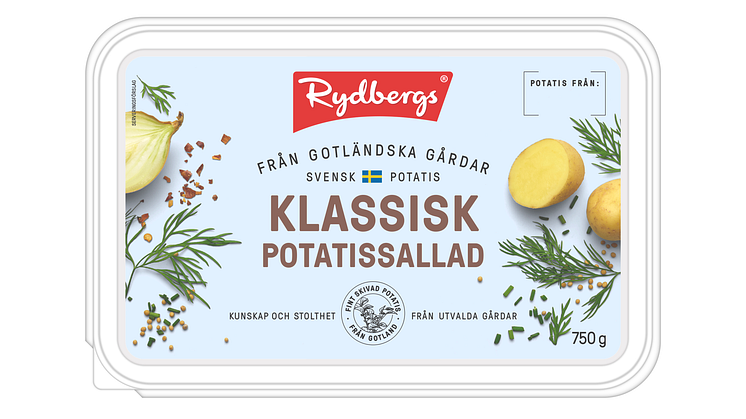 Rydbergs Gårdsmärkta Potatissallader - nu 100% återvinningsbar förpackning