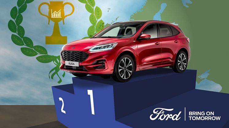 Ford Kuga blev Europas bäst säljande laddhybrid under 2021
