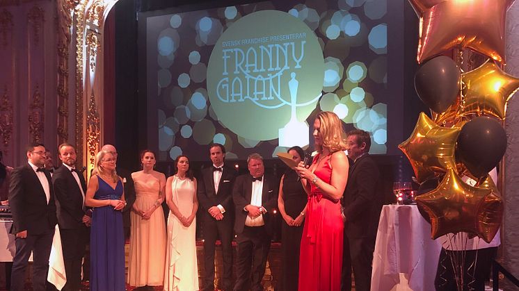 Alla nominerade till "Årets Franchisetagare" vid Frannygalan 2019