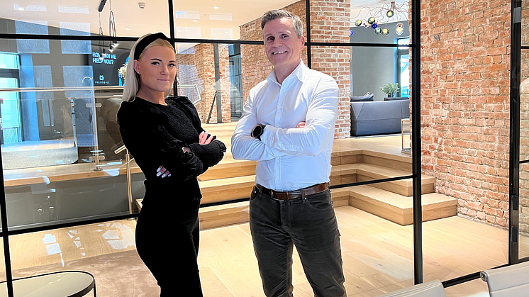Photo: Nikoline Vang, Marketing Manager Nordics in CBK and Ole Blom, CEO in CBK.