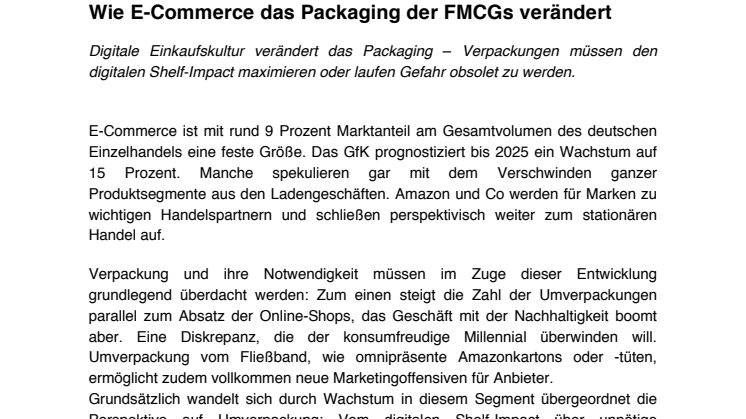 Wie E-Commerce das Packaging verändert
