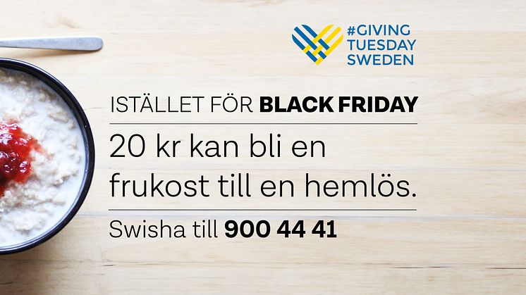 Göteborgs Räddningsmission lanserar Giving Tuesday-kampanj