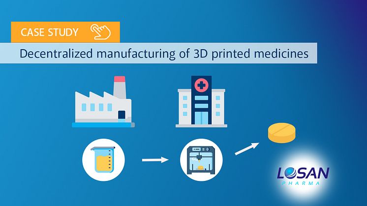 A case study on decentralized manufacturing of 3D printed medicines
