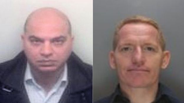 Aquil Ahmed (L) and Victor Shearer (R)  Accountant and construction boss ordered to pay back £3.5 million (SE 01.18)