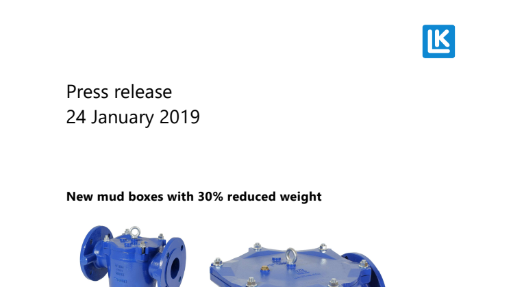 New mud boxes with 30% reduced weight