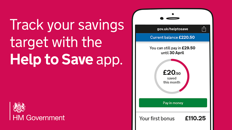 Start a new saving habit in 2019 and get a 50% boost - New app tool to help savers set goals and personal reminders
