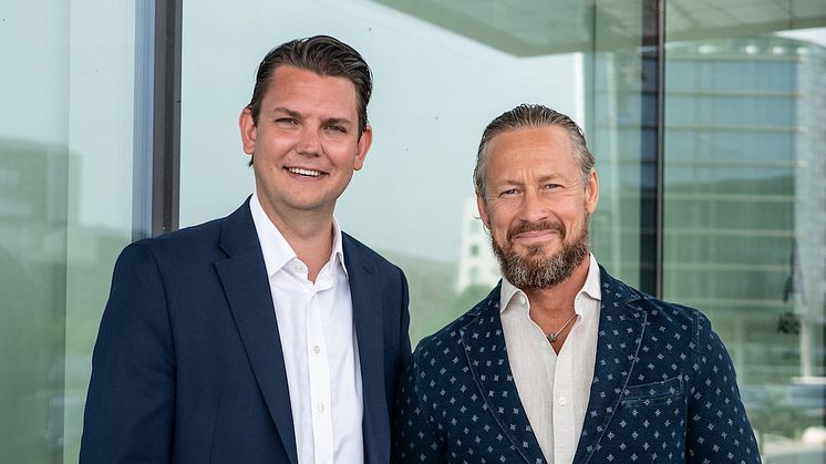 In the picture, David Österlindh (to the left) how has been trusted with leading Sigma IT's establishment within IoT and AI in the US. Here together with Lars Kry, CEO at Sigma IT.