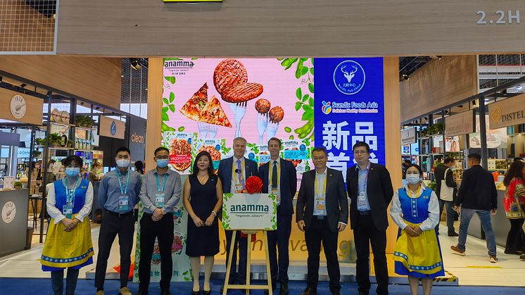 Anammas serie av vegan produkter har nu introducerats i Kina under China International Import Exhibition som avslutas idag.