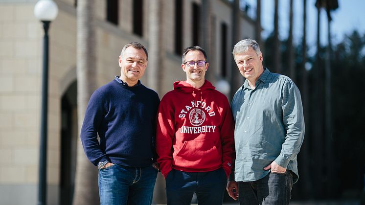 Jonas Spangenberg, administrerende direktør BoKlok, Jerker Lessing, forsknings- og utviklingssjef BoKlok og Martin Fischer, professor Stanford University.