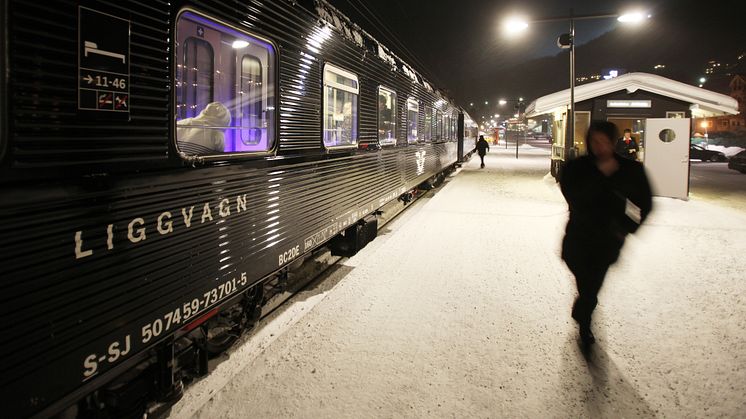 SJ vill köra kommersiell nattågstrafik från både Malmö och Göteborg till Jämtland. Foto: Stefan Nilsson