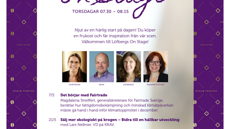 Premiär för Löfbergs On Stage!
