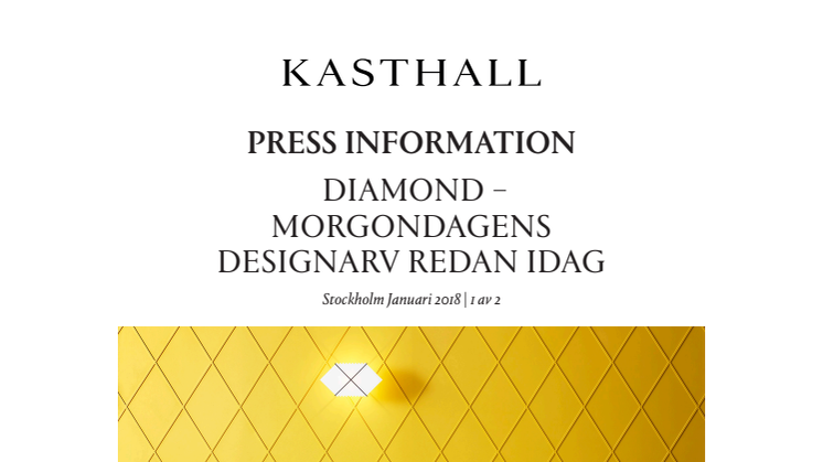 KASTHALL PRESENTERAR 2018 ÅRS KOLLEKTION - LEGACY OF TOMORROW