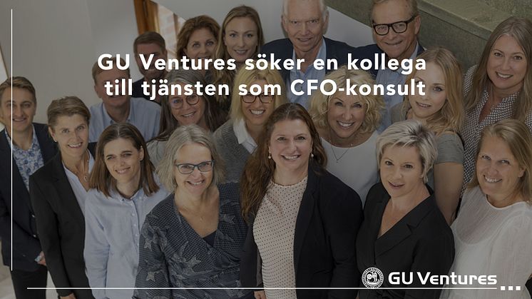 GU Ventures söker en kollega till tjänsten som ﻿CFO-konsult