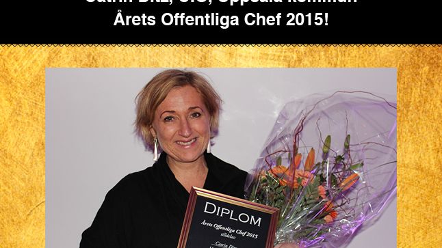 Catrin Ditz är Årets Offentliga Chef 2015