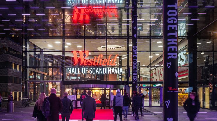 Stockholmarna korar Westfield Mall of Scandinavia till sitt favoritcentrum